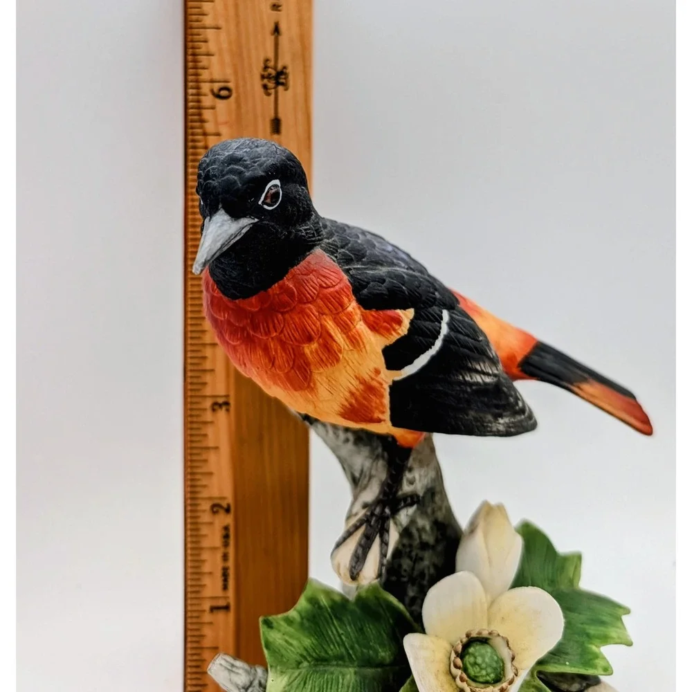 Vintage Andrea by Sadek Bird Figurines Orchard Oriole and Parula Warbler - Picture 8 of 16